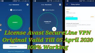 License Avast SecureLine VPN Original Valid Sampai 05 April 2023 100% Work - 2RIS1PRO