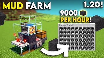 Minecraft Simple Mud Farm 1.21 Tutorial | Mud Block Farm Minecraft - 9000 Per/h