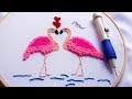 Bordado Mágico: Flamencos | Punch Needle Embroidery