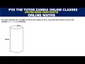ECZ: Surface are of an open cylinder. O level Mathematics
