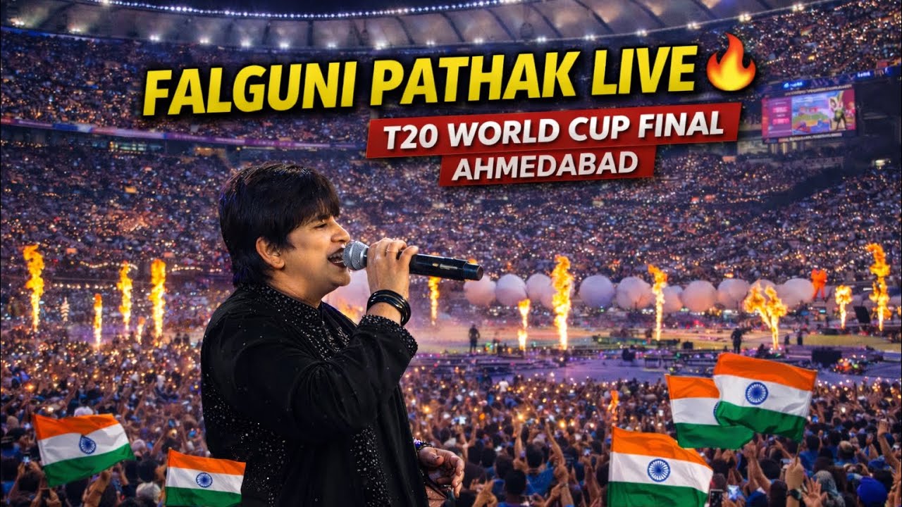 Falguni Pathak Live 🔥T20 World Cup Final | Narendra Modi Stadium