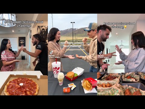 Rock Paper Scissors Food Challenge TikTok Compilation