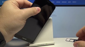 How to Insert SIM & SD Card on HUAWEI Honor 7C | SIM & SD Card Installation