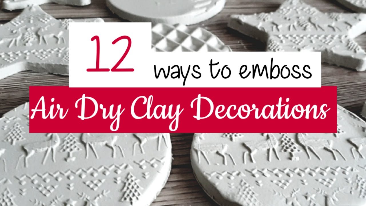 How to make Air Dry Clay Ornaments with Terracotta and White Clay - Tidbits