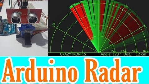 Arduino radar using  ultrasonic sensor HC-SR04