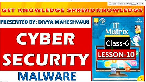 T MATRIX CLASS-6 CH-10 PART-1  CYBER SECURITY  @Get Knowledge  Spread Knowledge