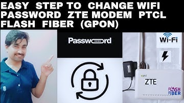 how to change ptcl flash fiber wifi password on mobile