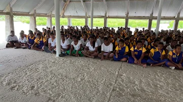 Immaculate Heart College in Taborio Kiribati sing I Maria na Tinaqu