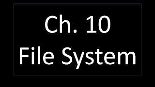 10 File System  | Operating Systems 作業系統 | Tei-Wei Kuo 郭大維