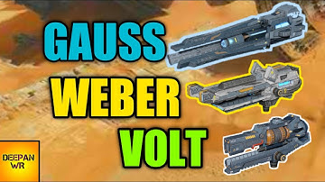 New Weapons GAUSS, WEBER and VOLT COMPARISON   War Robots   DEEPAN WR