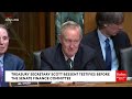 'That's Not What I'm Saying!': Tina Smith Lays Into Scott Bessent Over Trump IRS Settlement Fund