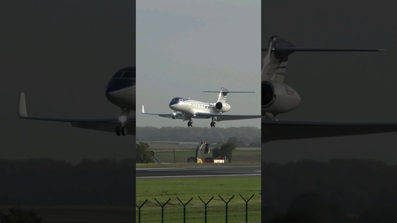 Gulfstream G600 Landing in Brussels 🤩