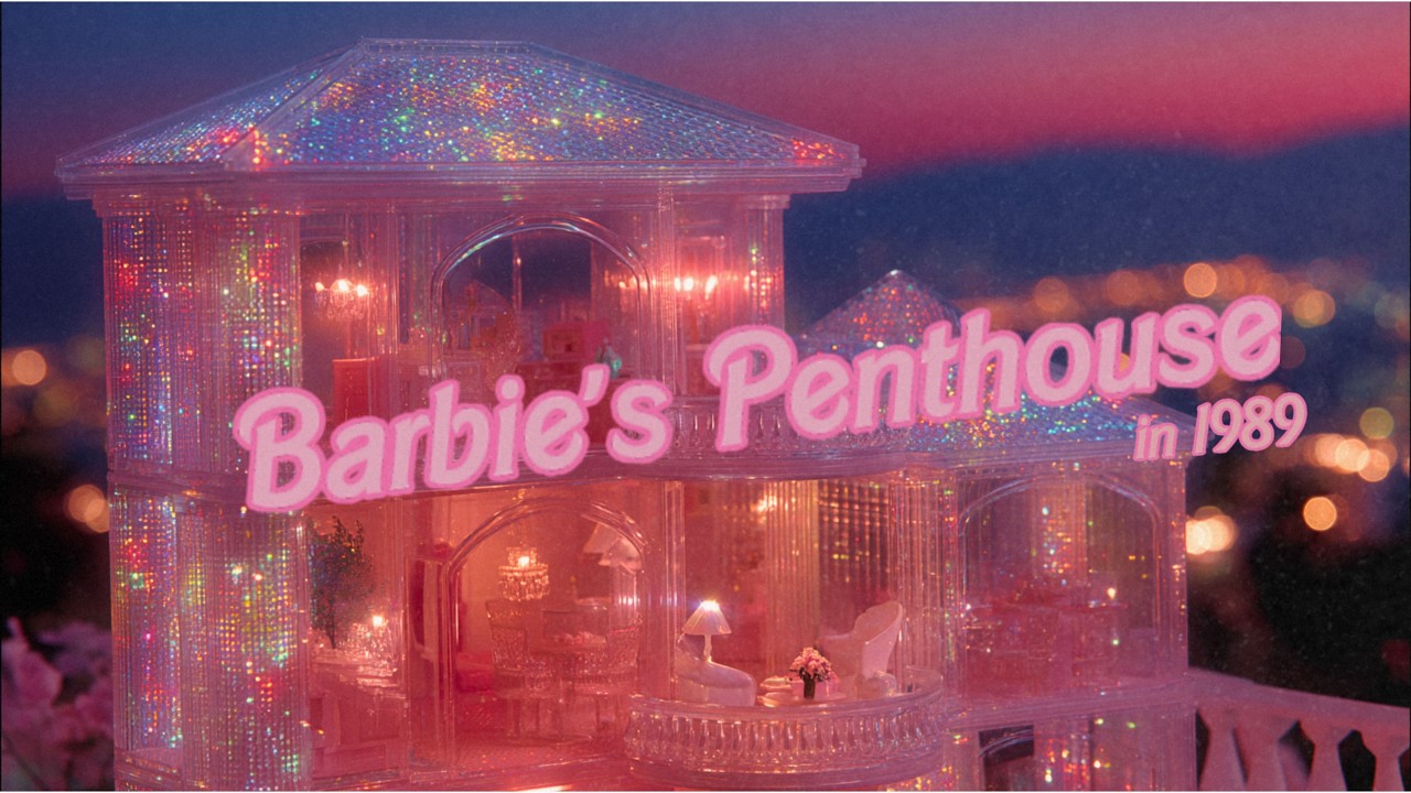 the dreamhouse you always wanted to visit ✨ an 80s nostalgic dreamscape