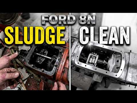 Ford 8N pump removal and cleaning also inside the housing cleanings