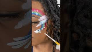 Face paint Onestroke #facepaint #facepainting #rainbow
