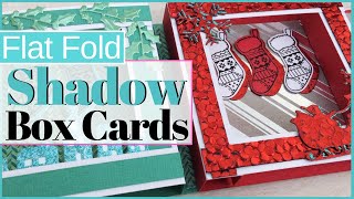 Flat Fold Shadow Box Cards Tonic Studios Craft Kit 23