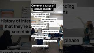 If we can anticipate what might increase student anxiety, we can mitigate those factors to enhance