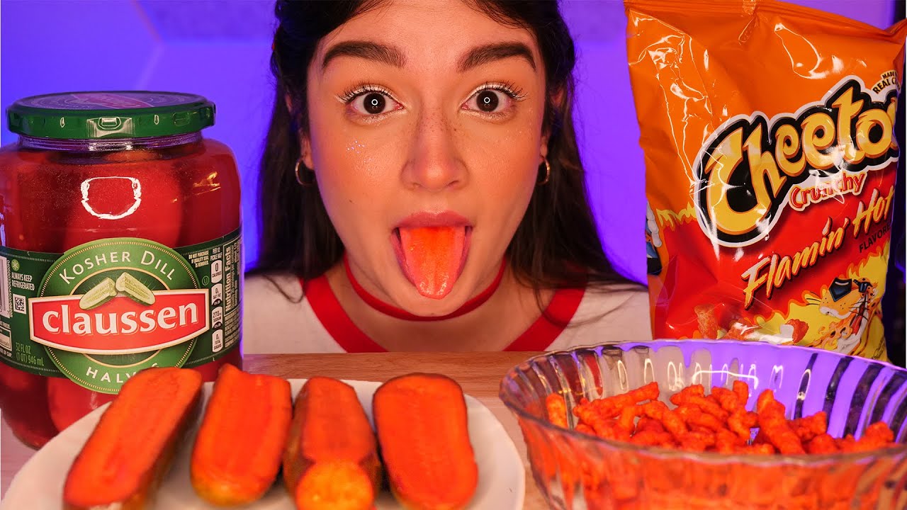 ASMR Let's Eat! | ~Pickles & Cheetos~ *INTENSE MOUTH/CRUNCH/CHEWING ...