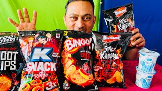 Eating Very Spicy 🌶️ Chips Challenge | Mukbang Asmr | Eating Spiciest Chips Eating Challenge😋