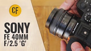 Обзор объектива Sony FE 40mm f/2.5 'G' с образцами