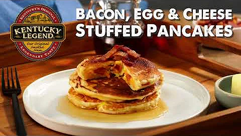 Bacon, Egg and Cheese-Stuffed Pancakes