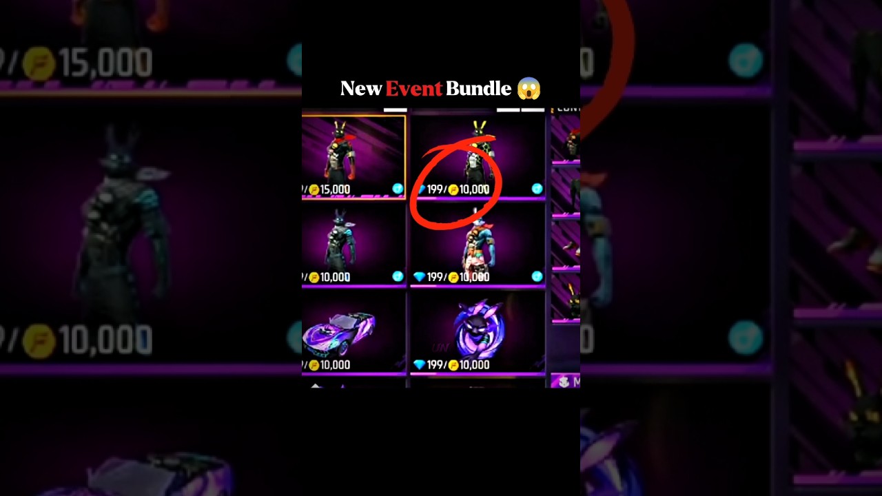 Free fire New event 😱 Bunny Bundle 🐰 