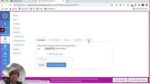 Submitting a Word document to a Canvas assignment