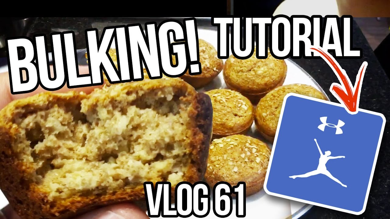 Vlog.61 Dia de 3000Kcal Muffins e TUTORIAL MY FITNESS PAL BULKING