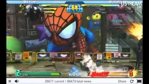 Evo 2k11 - Marvel vs Capcom 3 - EG FLOE vs Maximillian