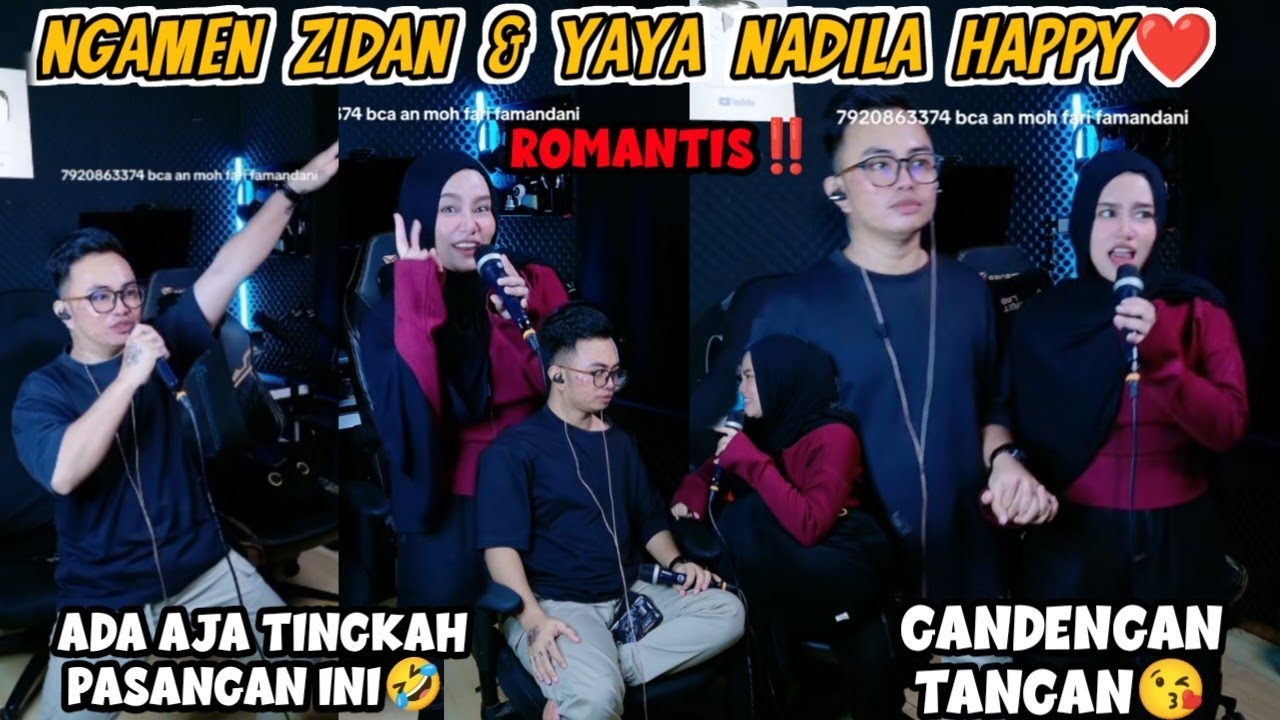LIVE- ZIYA NGAMEN ROMANTIS HAPPY‼️ZIDAN & YAYA NADILA GANDENGAN TANGAN ADA TINGKAH LUCU PASANGAN INI