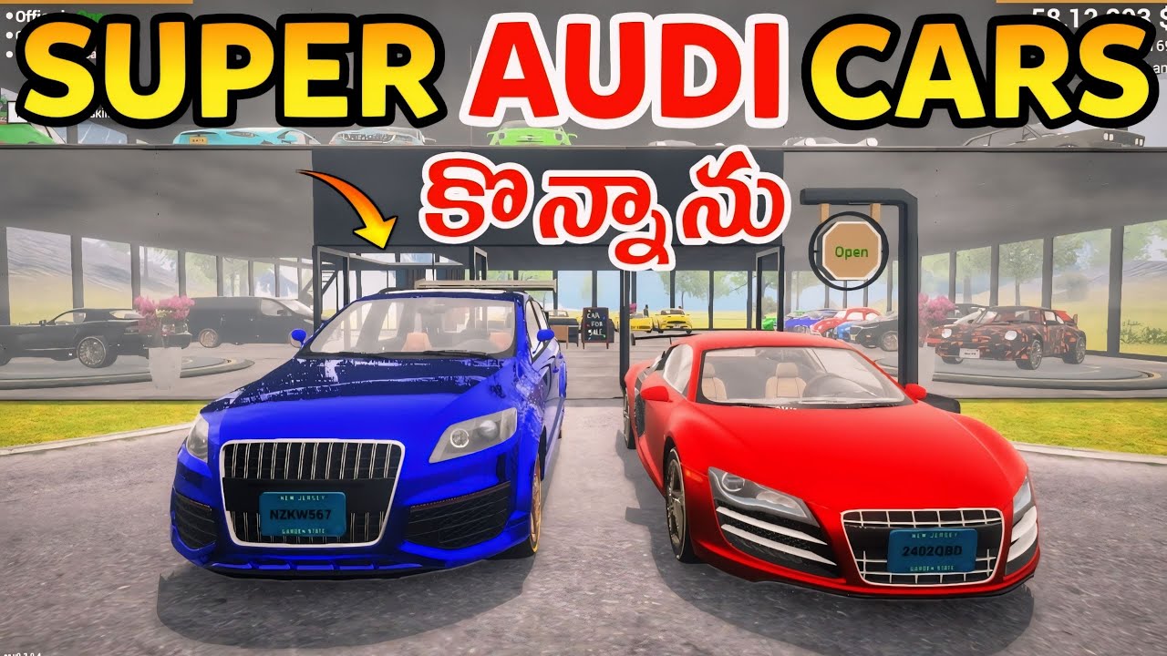 I BOUGHT AUDI CARS FOR MY CAR SHOWROOM | CAR FOR SALE GAMEPLAY IN TELUGU