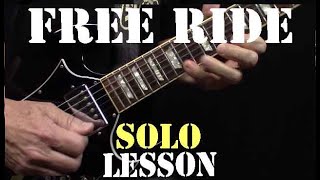 Free Ride Guitar Solo Lesson