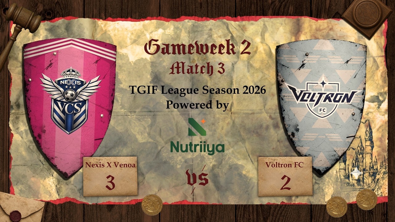 Nexis X Venoa VS Voltron FC, TGIF