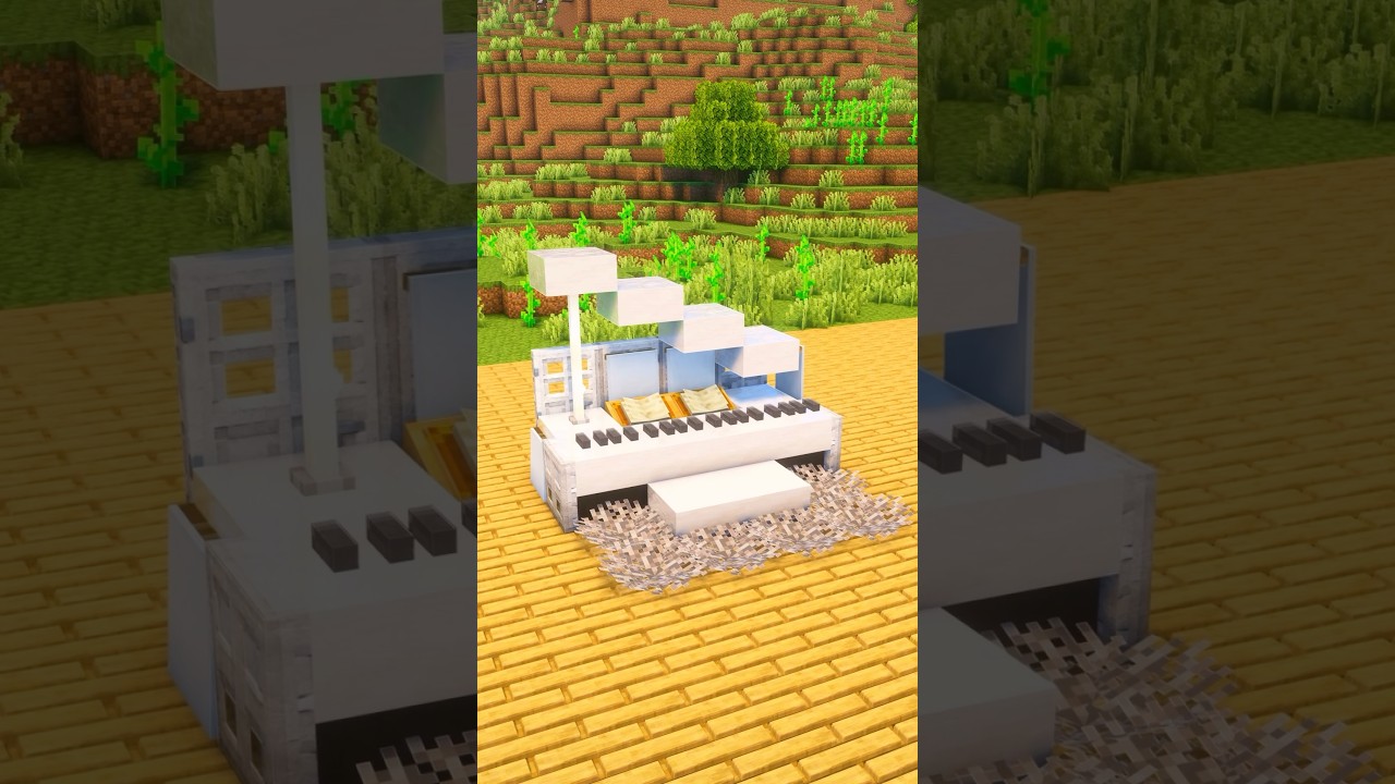 Minecraft Piano Buildhack🎹 