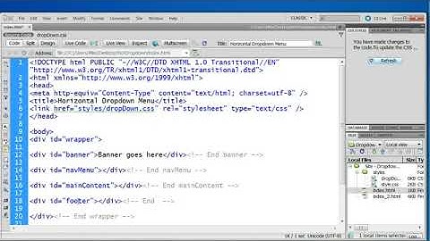 Dropdown Menu Part 1   How to Build a 2 Tier Horizontal Dropdown Menu   YouTube