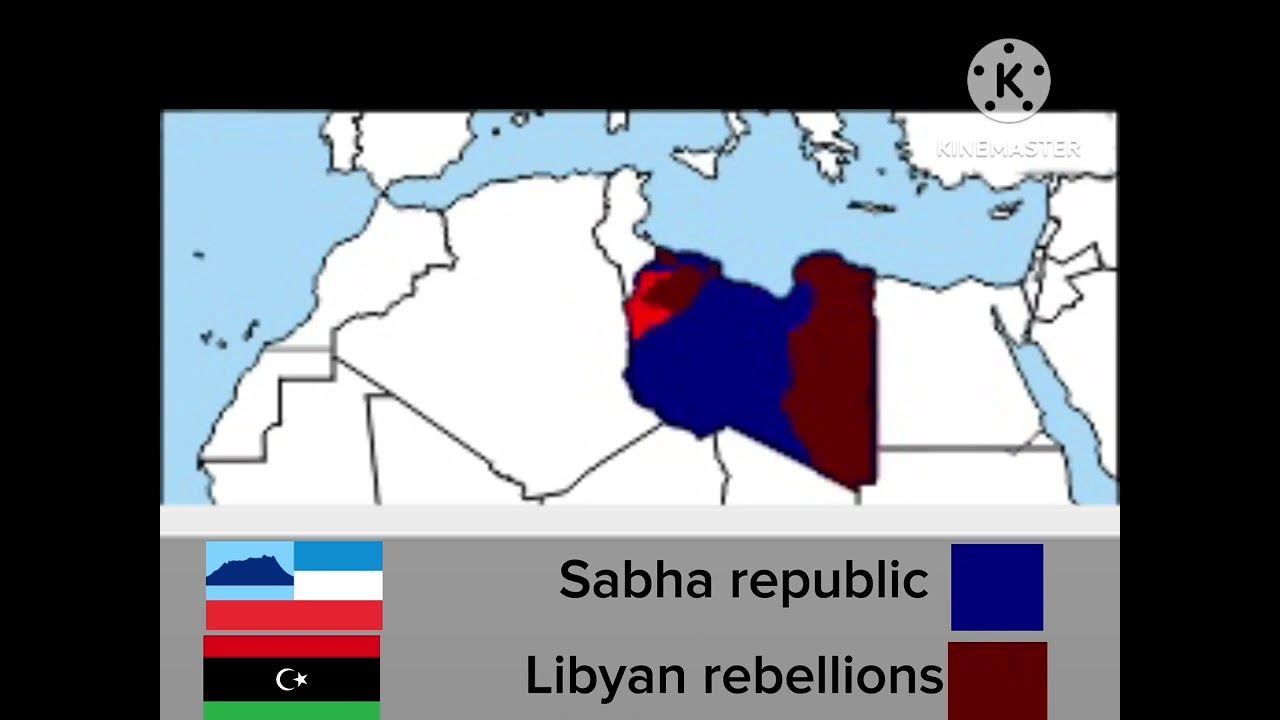 Libyan civil war: Every day with roles and flags