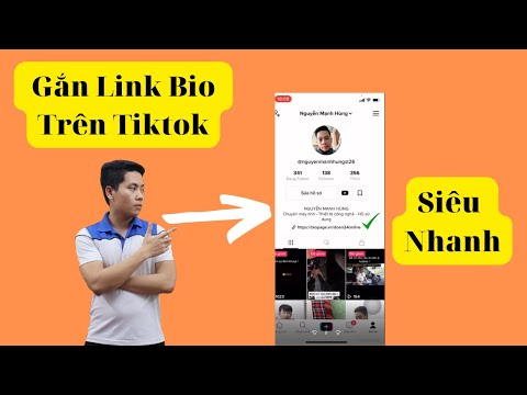 hình ảnh cách gắn link bio trên tiktok