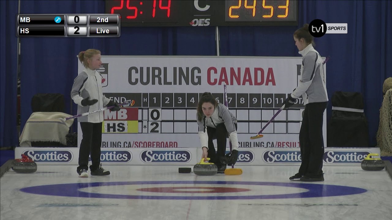 2018 U18 Curling Championship Manitoba vs. New Brunswick (Host