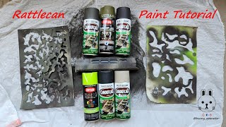Camouflage Spray Paint / Rattlecan Tutorial - M81 Woodland, Multicam Tropic, Snakeskin Patterns