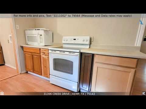 31396 Creek Drive, Kemp, TX home video tour
