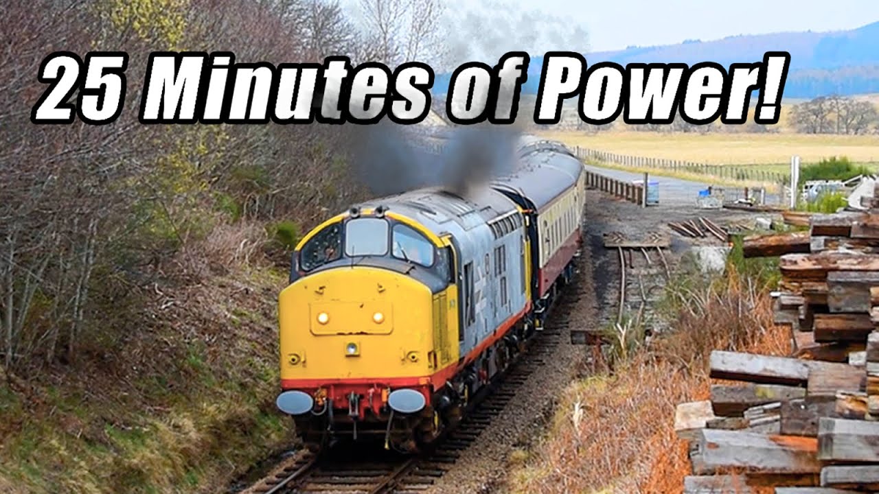 25 Minutes of PURE Class 37 Thrash in the Scottish Highlands!