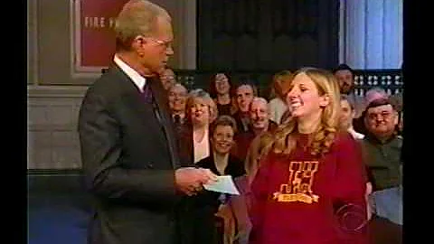 Aimee Davis on David Letterman