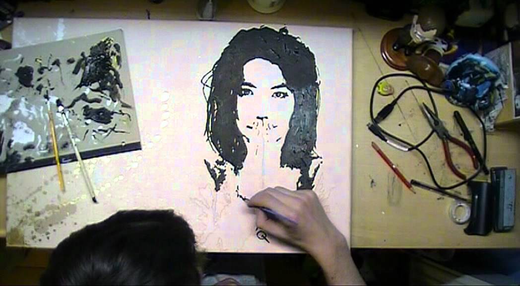 Bjork Painting Time Lapse YouTube