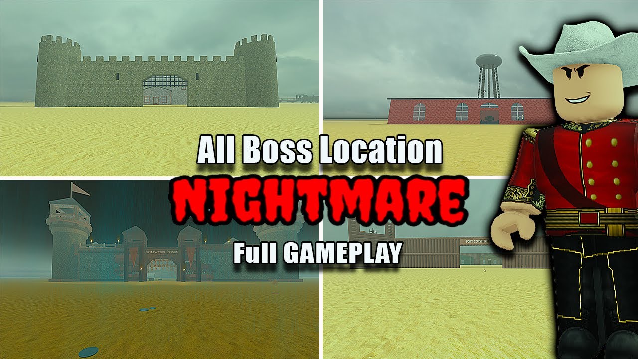 All Boss Buildings on Nightmare Difficulty in Dead Rails! - YouTube