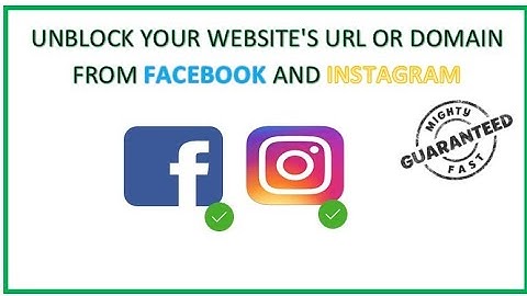 How to unblock website url from facebook and instagram? | Website url blocked by facebook