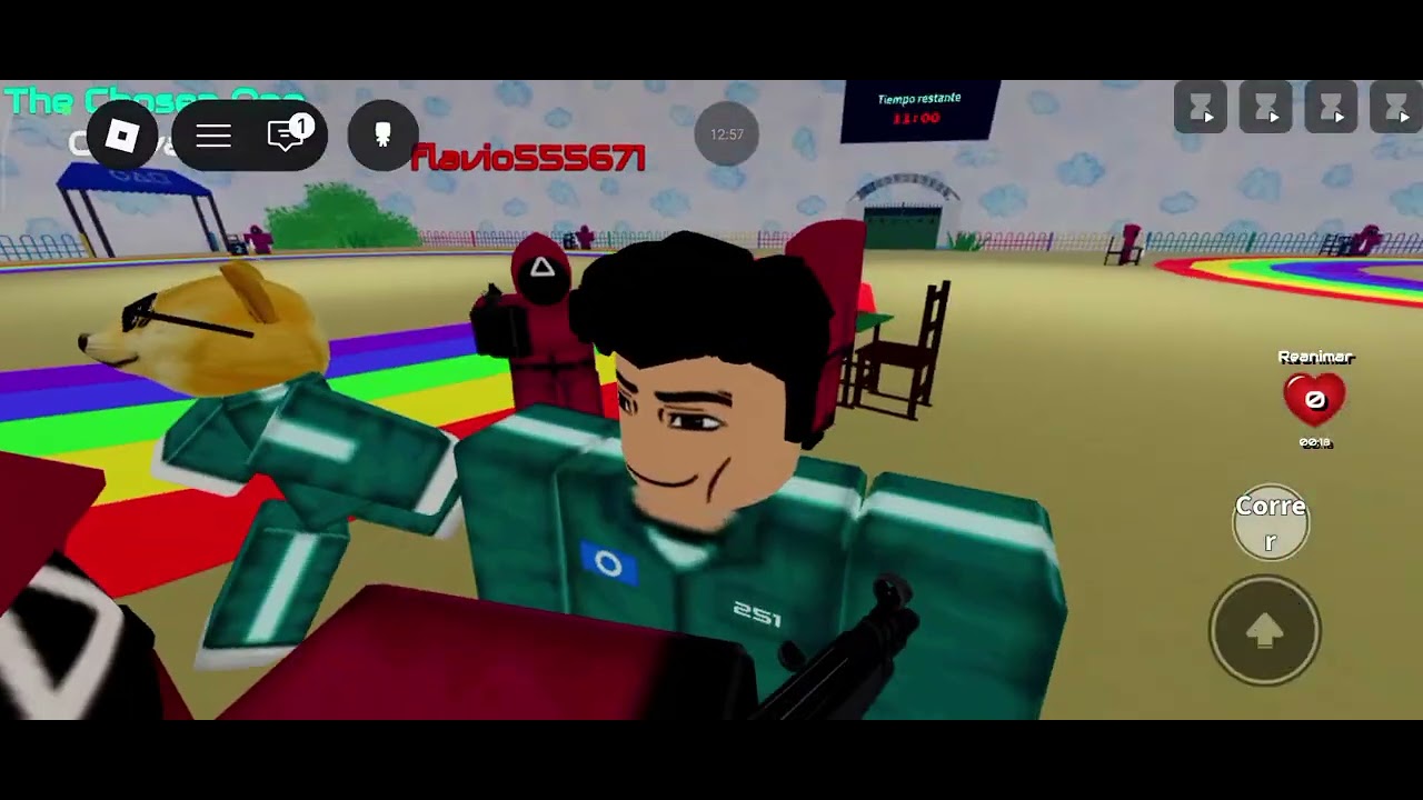 Jugando al juego del calamar 