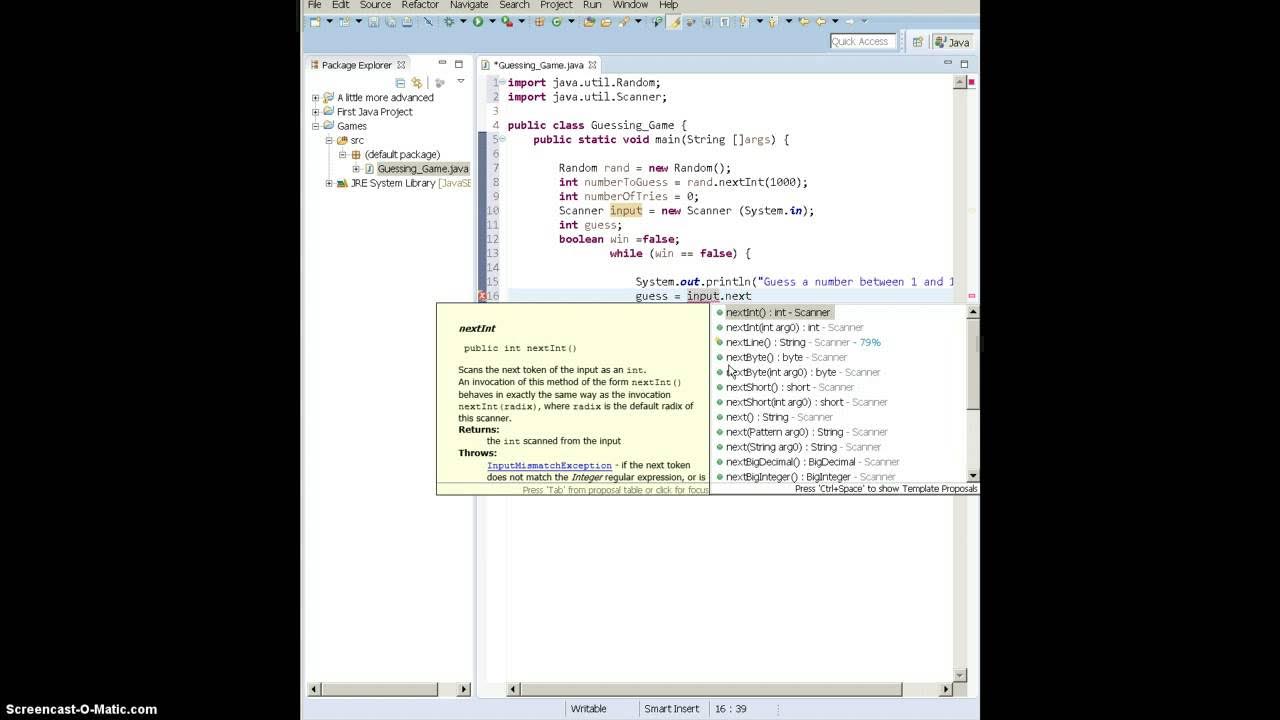 Java Guessing Game Tutorial - YouTube