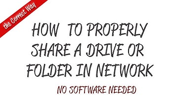 How to share a folder with password protection