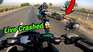 Live Crash ho Gaya NINJA 300 Ka  | ZX10R vs Z900 | Highway Battle
