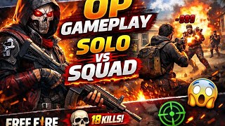 Op game play Free fire solo vs squad 18 kills#phantomgaming #trending  screenshot 5